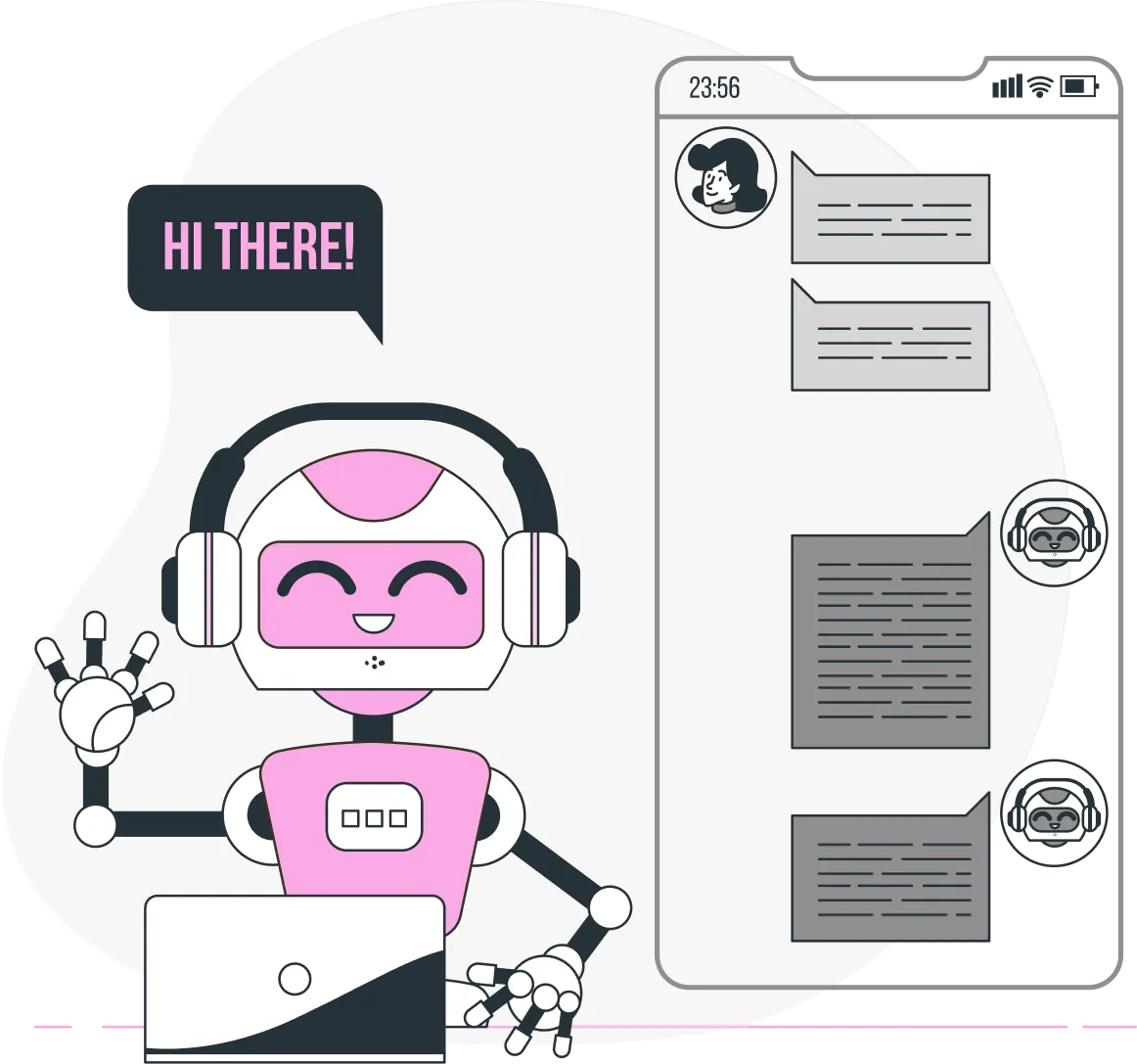 Illustration of AI assistant answering operational questions using real-time call data